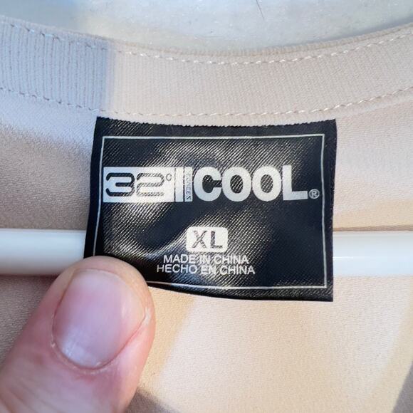 32 Degrees COOL Dress Woman's XL Peasant Elastic Waist Just Above Knee ~37" L - Picture 4 of 14